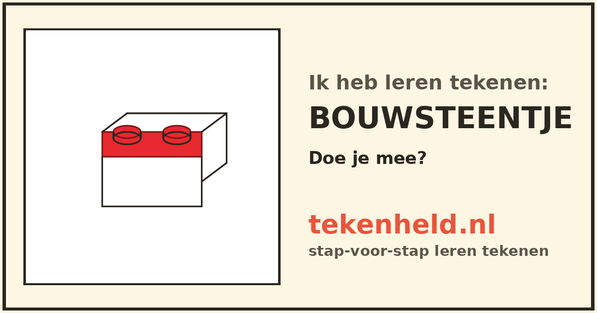 Voorbeeld: Bouwsteentje tekenen in stappen