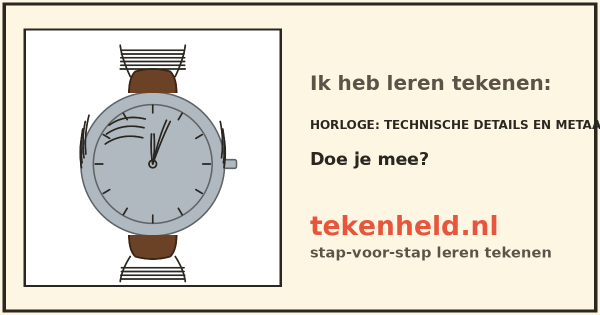 Voorbeeld: Horloge tekenen in stappen
