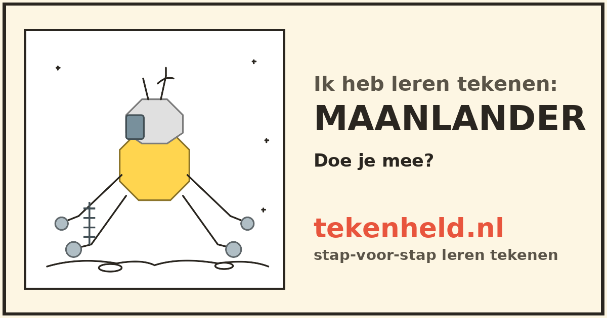 Voorbeeld: Maanlander tekenen in stappen
