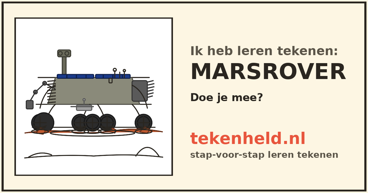 Voorbeeld: Marsrover tekenen in stappen