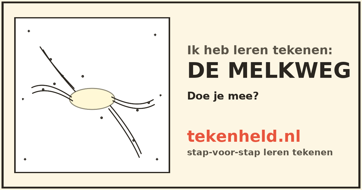 Voorbeeld: De Melkweg tekenen in stappen
