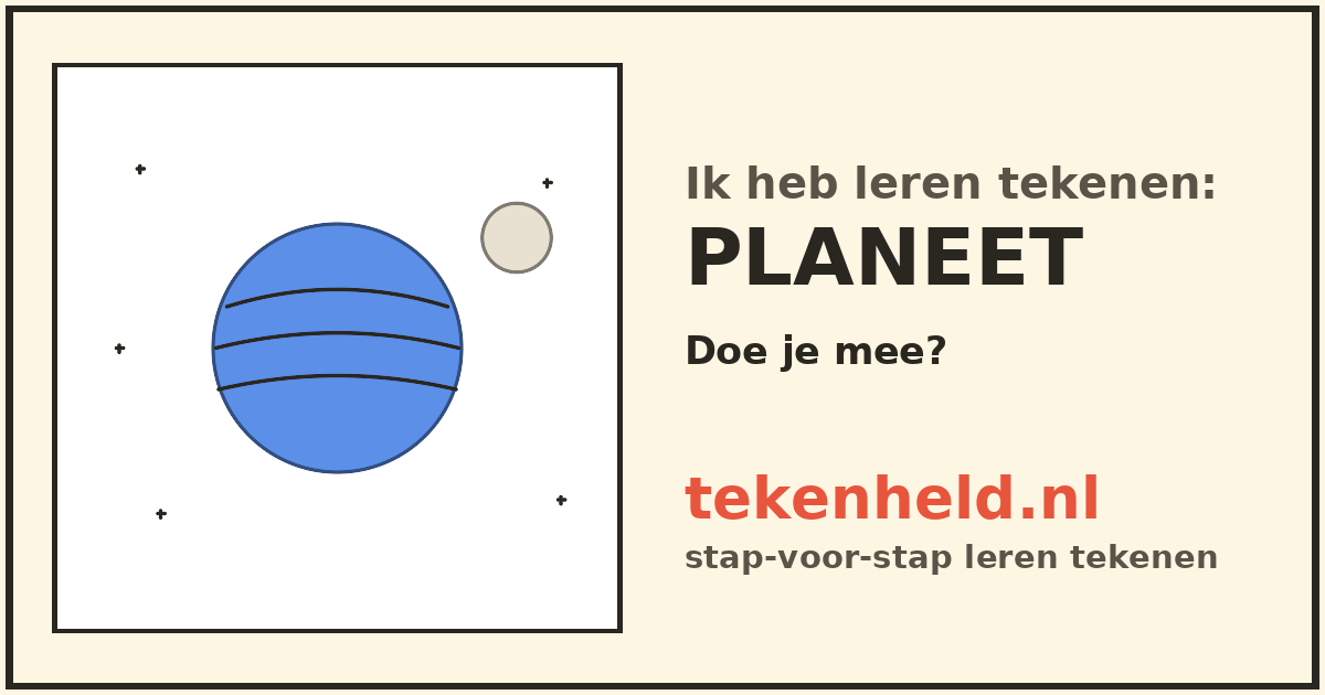 Voorbeeld: Planeet tekenen in stappen
