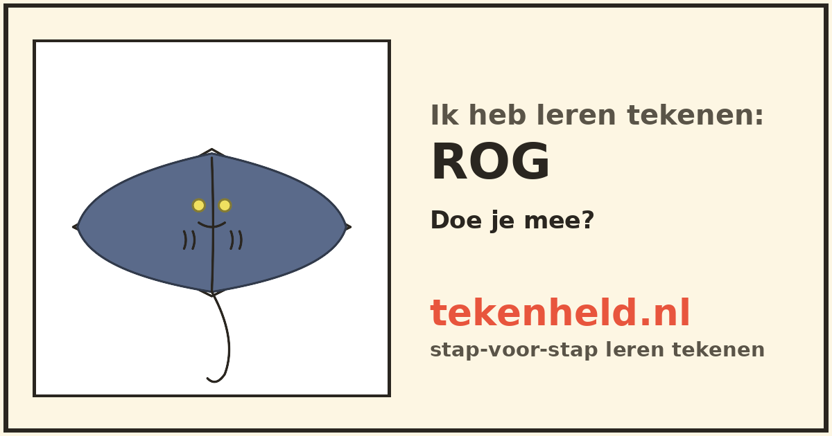 Voorbeeld: Rog tekenen in stappen