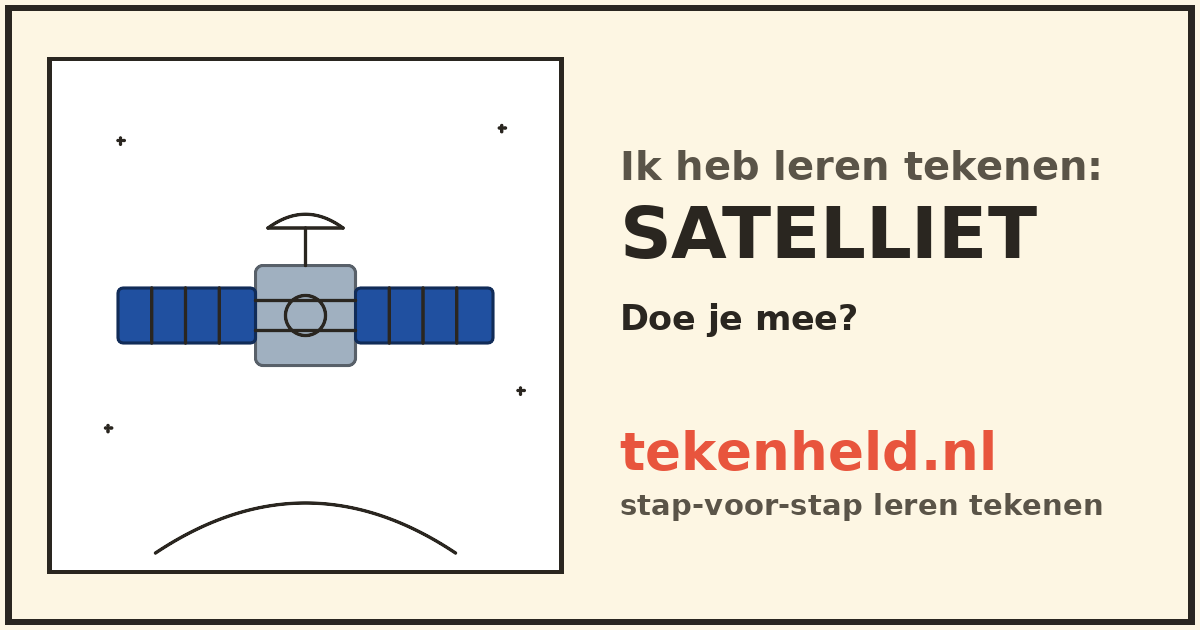 Voorbeeld: Satelliet tekenen in stappen