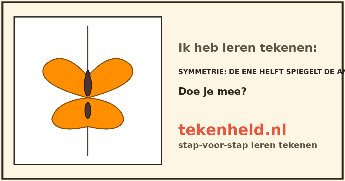 Voorbeeld: Symmetrie tekenen in stappen