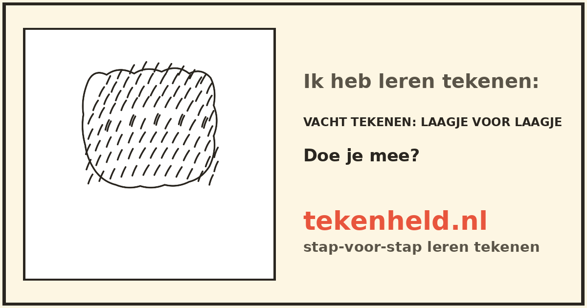 Voorbeeld: Vacht tekenen tekenen in stappen