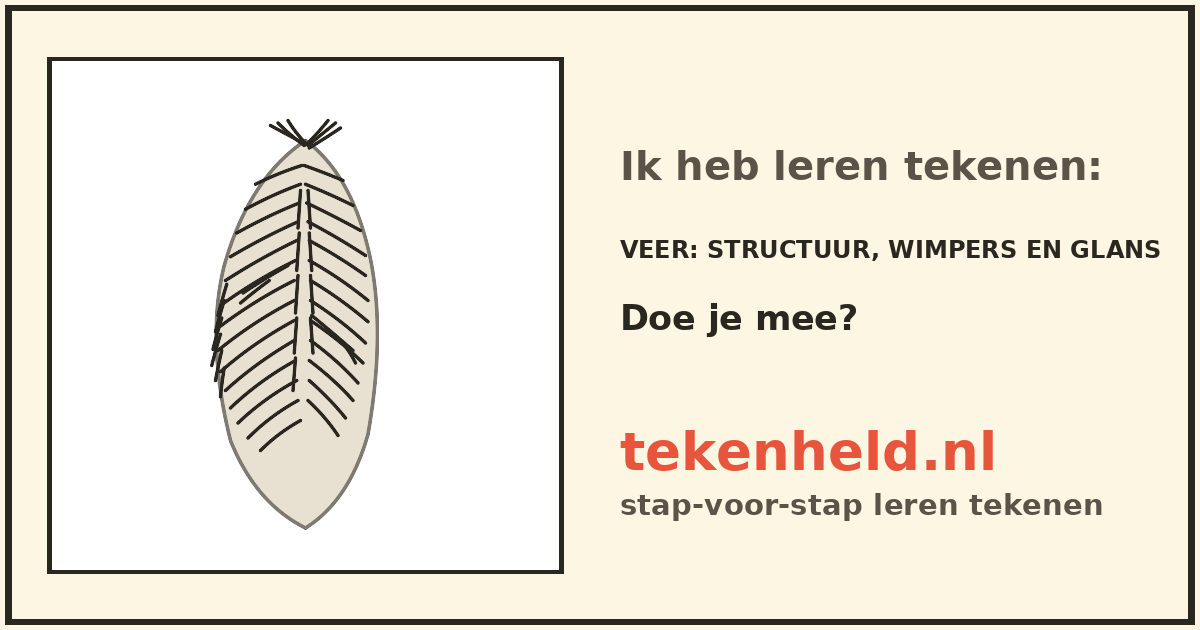 Voorbeeld: Veer tekenen in stappen