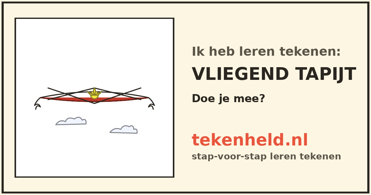 Voorbeeld: Vliegend tapijt tekenen in stappen